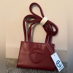 Telfar Oxblood Small Shopper Bag